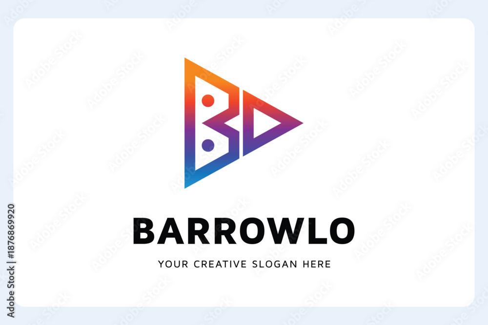 Fototapeta premium B Letter Logo Design Template