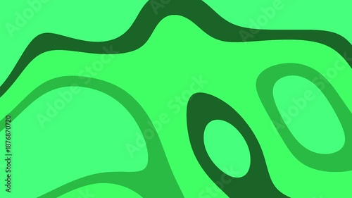 Natural Green Liquid Blob Abstract Motion Background