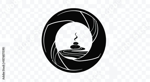 vector illustration of a woman with long hair