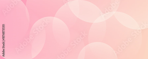 Banner background, pastel colorful, pink and orange gradations, circle abstract background, eps 10