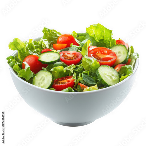 Fresh garden salad in bowl