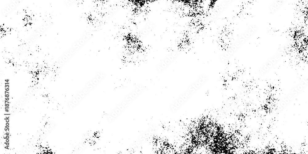 Obraz premium White, black dust overlay distress grungy grain, noise effect paint wall. small particles of debris and dust. crack and scratch dust paint concrete wall. subtle halftone grunge urban texture vector.