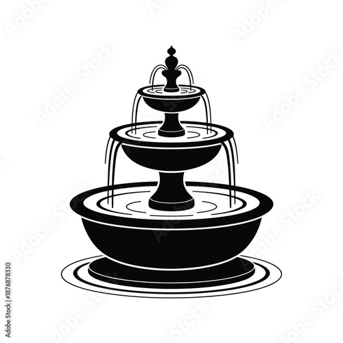 Elegant tiered fountain design a classic symbol of serenity and beauty