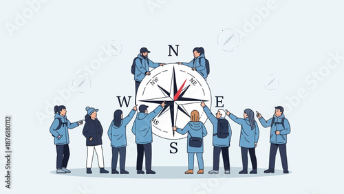 Finding Direction Together Teamwork and Strategy for a Company Success Journey