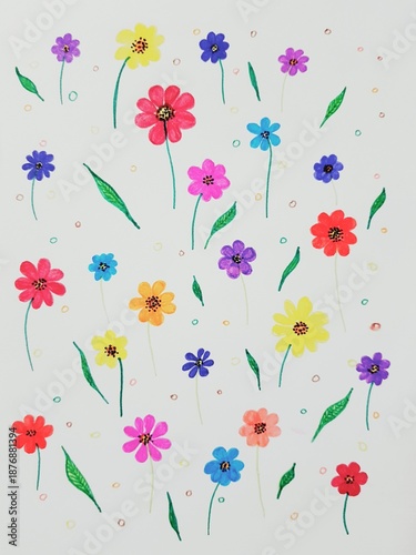 seamless pattern with flowers