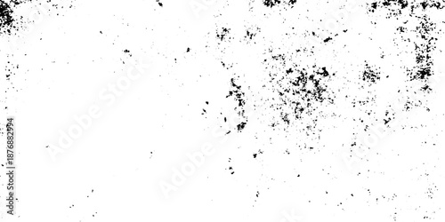 White, black dust overlay distress grungy grain, noise effect paint wall. small particles of debris and dust. crack and scratch dust paint concrete wall. subtle halftone grunge urban texture vector.