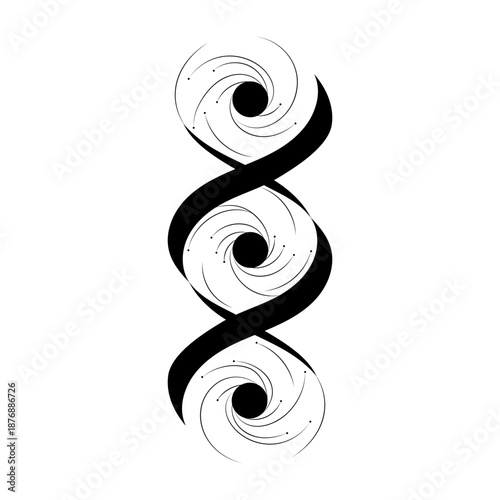 A sketchy style illustration representing chakra healing