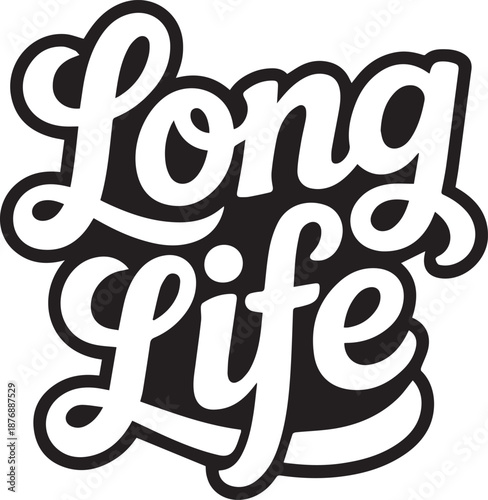 Bold black handwritten text saying once upon a time in a playful style white de