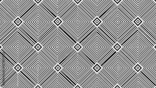 Vector illustration of seamless geometric optical illusion pattern on transparent background