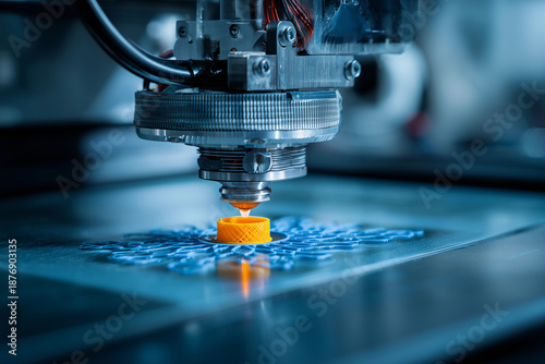 Using advanced technology to manufacture objects with a 3d printer in a modern workshop setting