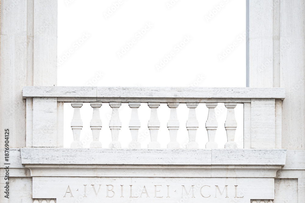 Naklejka premium Beautiful balcony isolated