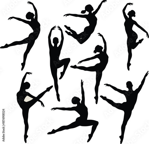 ballet dancers silhouettes