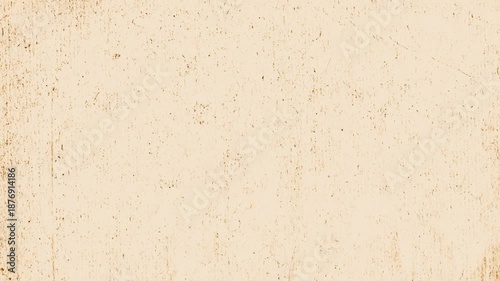 Vintage paper texture with creases, stains, grain, dust particles background video. Aged effect sepia toned 4K animated backdrop