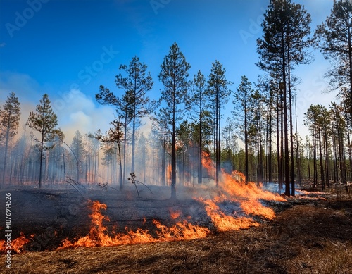 prescribed controlled burn is an essential method for hazard reduction burning involving backfire and swailing techniques the use of burn off practices ensures effective forest fire control