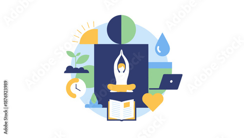 Candle Flame on Dark Blue Background.