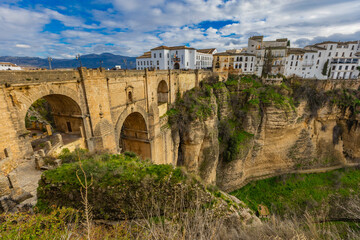 Canvas schilderij Ronda Puente Nuevo Puente Nuevo brug in Ronda Spanje  © BGStock72