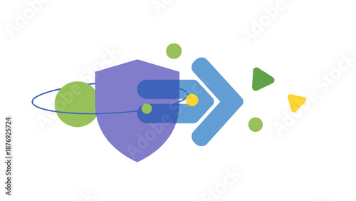 Shield Protection Security Lock Icon Symbol.