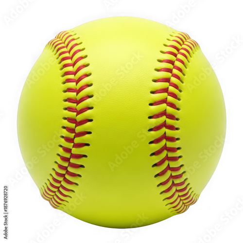 Softball, isolated on transparent background