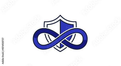 Unending Protection Symbolizing Eternal Security within a Digital Fortress