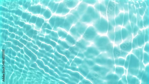 Clean aqua pool water ripples for calming abstract background video