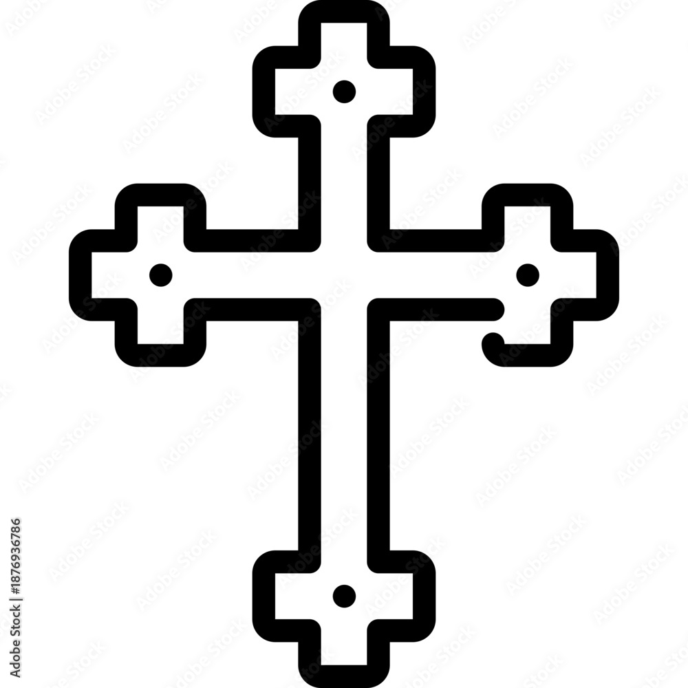 Obraz premium vector cross icon