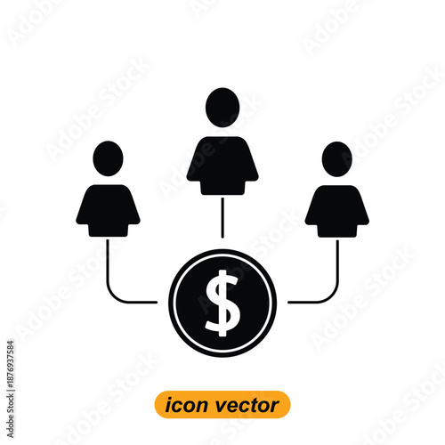 mutual fund icons. Flat illustrations of mutual fund vector icons for the web. Vector illustrations of company icons.