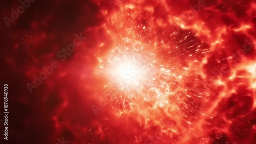 Supernova Explosion in Deep Space.