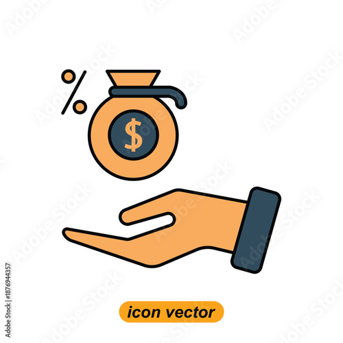 creditor icons. Flat illustrations of creditor vector icons for the web. Vector illustrations of company icons.