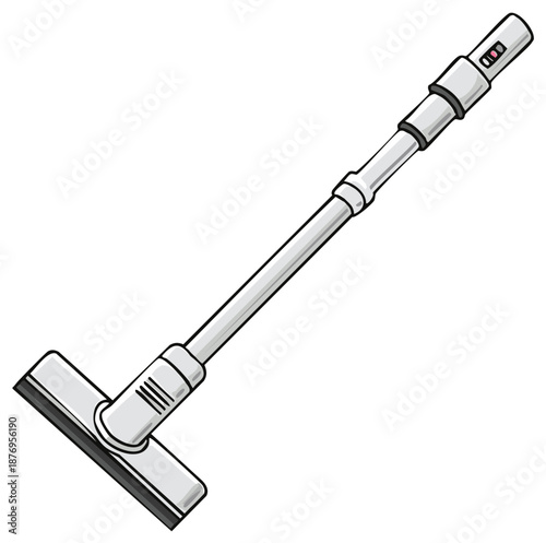 Vacuum Cleaner Wand Illustration Home Appliance for Dust and Debris Removal
