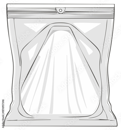 Empty Transparent Plastic Zipper Storage Bag For Food And Household Organization