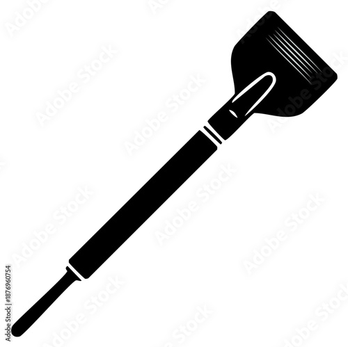 Black Paint Scraper Tool Silhouette