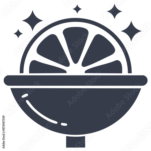 Freshly Squeezed Citrus: Lemon Juice Squeezer Sparkles with Clean Citrus Flavor