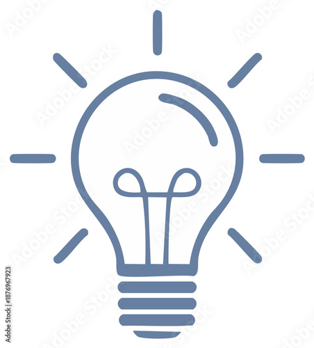 Creative Lightbulb Icon Vector Graphic Idea and Innovation Concept