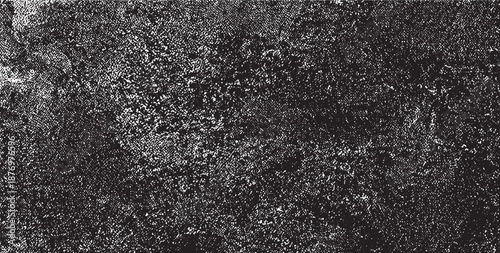 Abstract vector noise. Small particles of debris and dust. Distressed uneven background. Grunge texture overlay with fine grains isolated on white background. Vector illustration. EPS10.