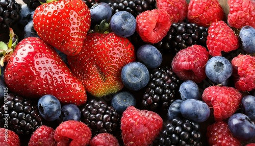 A Close Up Of Berries