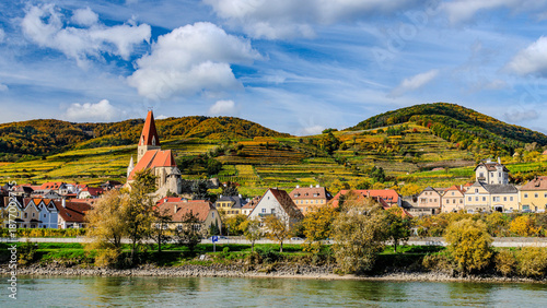 Obraz na płótnie Spitz in Wachau Valley, Austria, on Danube