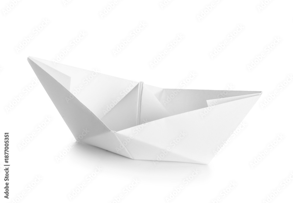 custom made wallpaper toronto digitalOrigami boat on white background