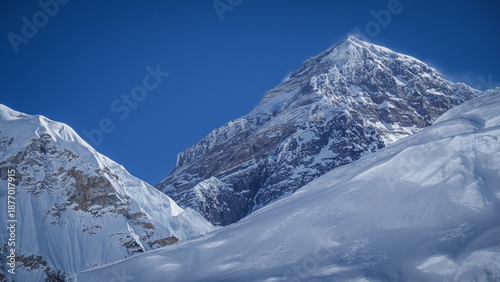 The view of Mount Everest in Nepal