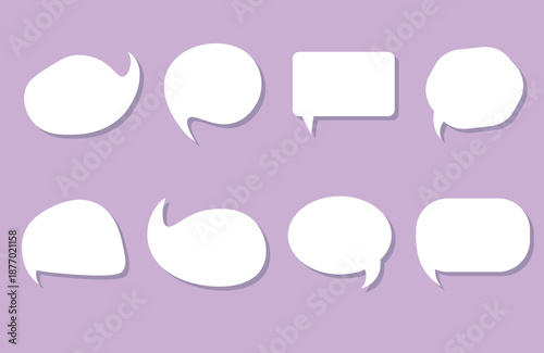 Black speech bubble collection. Set of speech bubble. Speech bubble comic
