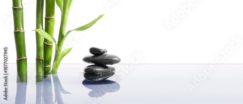 Stack of spa stones and bam...