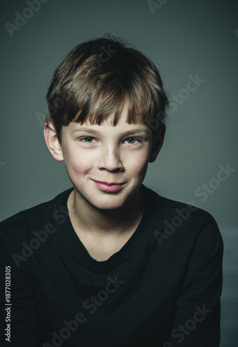 portrait of a happy smiling boy