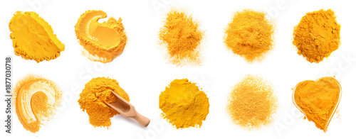 Set of aromatic turmeric po...
