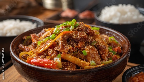 Korean dish: spicy stir-fried pork