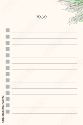 Graph paper. Printable To do list with check boxes, checklist, grid paper with color horizontal lines. Geometric pattern for school, textures, notebook, diary. Realistic lined paper blank.