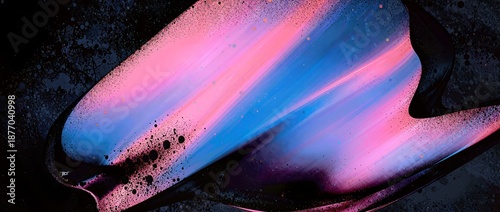 暗闇に浮かぶ幻想的なグラデーション形状背景