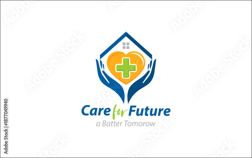 Illustration graphic vector of charity donation or community foundation logo design template