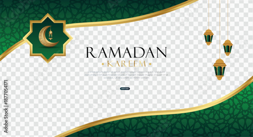 Ramadan greeting card template decoration with transparent background,ramadan banner,ramadan poster

