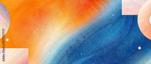 鮮やかな色彩が溶け合う抽象グラデーション背景