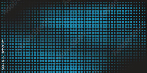 Generative real time art. Screen media technology. Code, digital creative. Coding abstract video trippy. Mesh LCD display. Array from dots. Scale size different hole space.