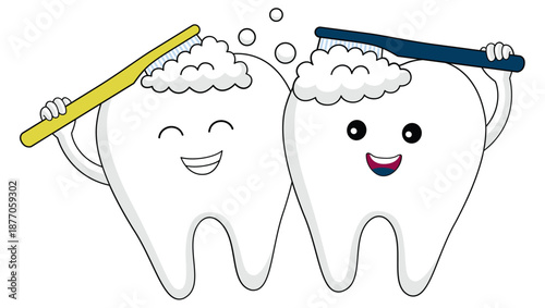 National Brush Day, smile day, healthy teeth day, tooth brushing day, dental health campaign, dental clinic poster, dental banner, dental illustration, 